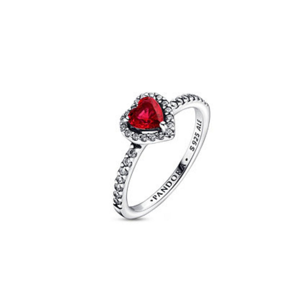 Classic Red Heart Shaped ring - Pandora Style