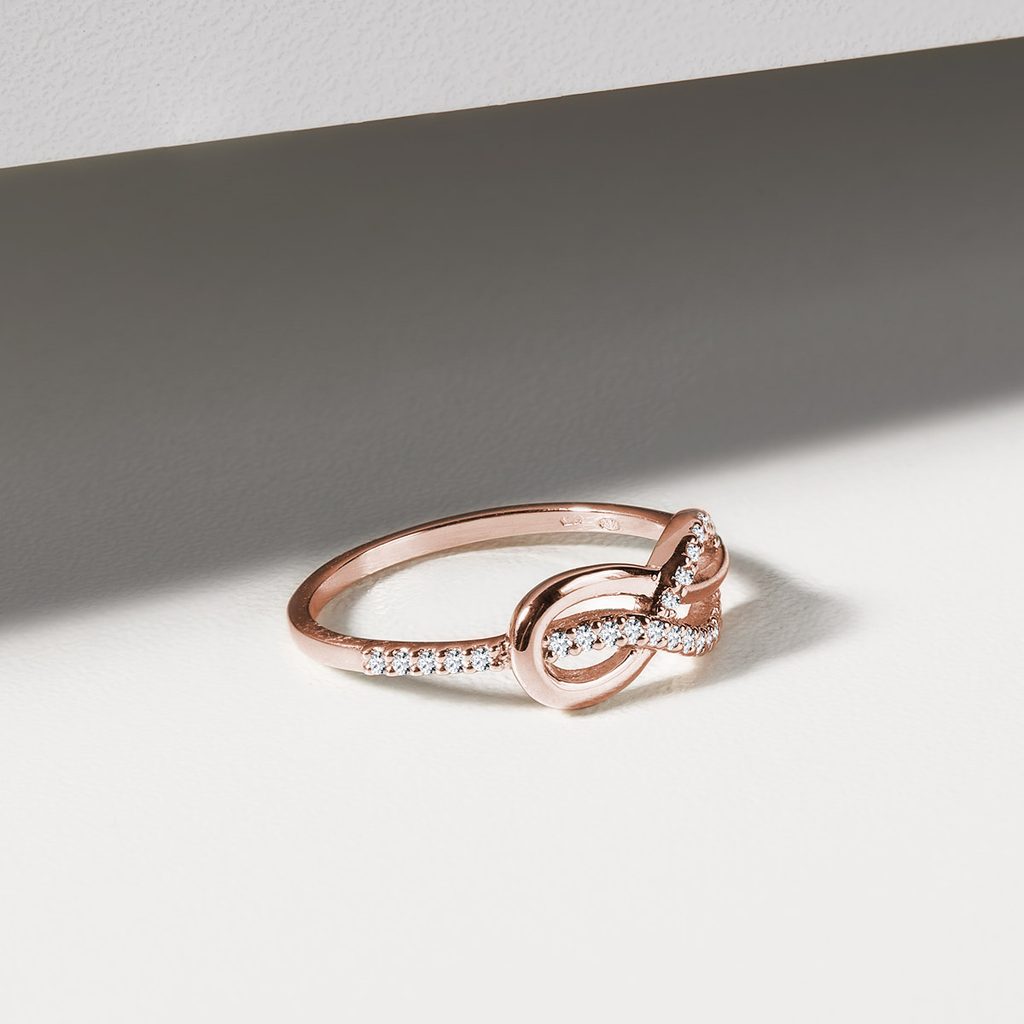Rose Gold Infinity Knot Ring