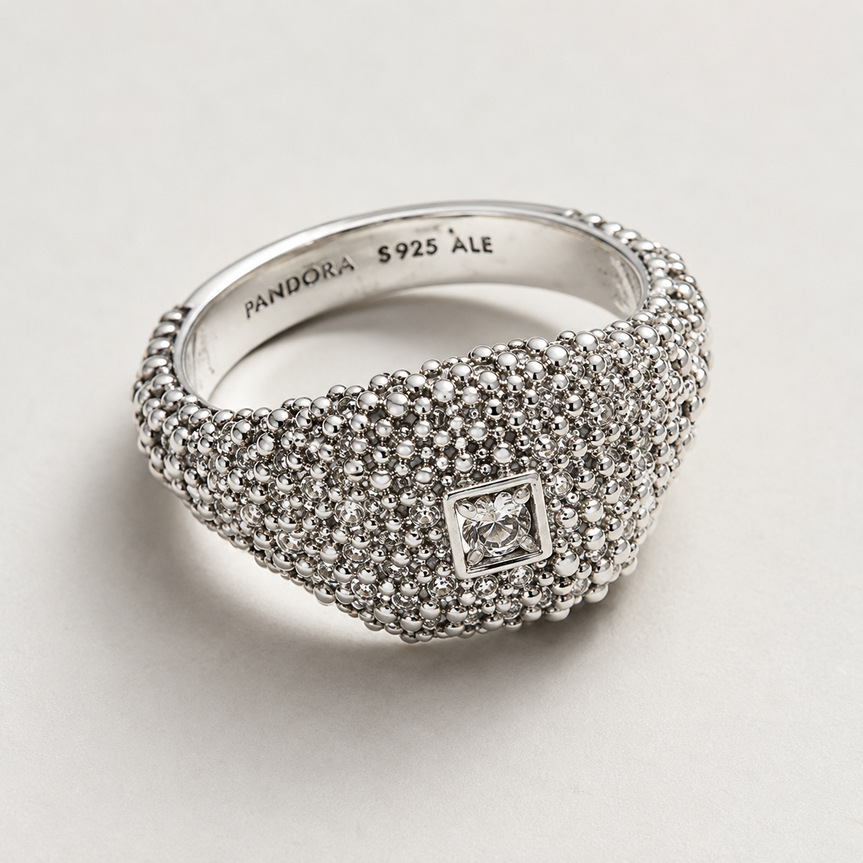 Crystal Pavé Eternity Ring