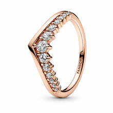 Rose Gold Tiara Wishbone Ring