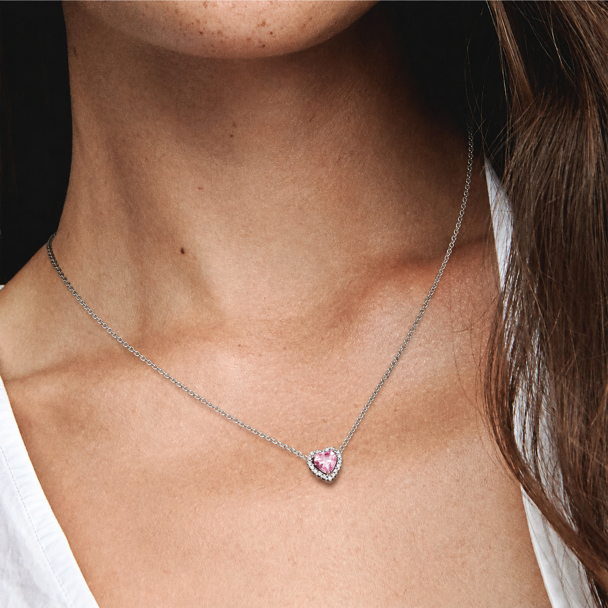 Pink Heart Necklace
