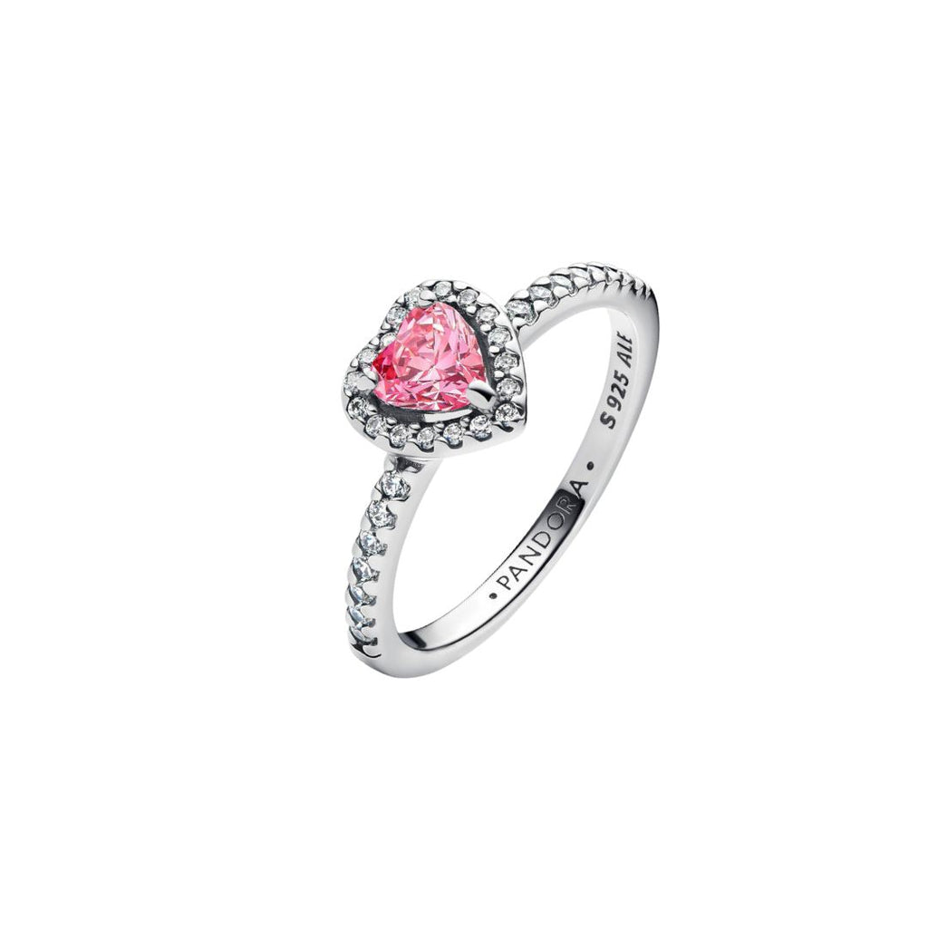 Classic Pink Heart Shaped Ring - Pandora Style