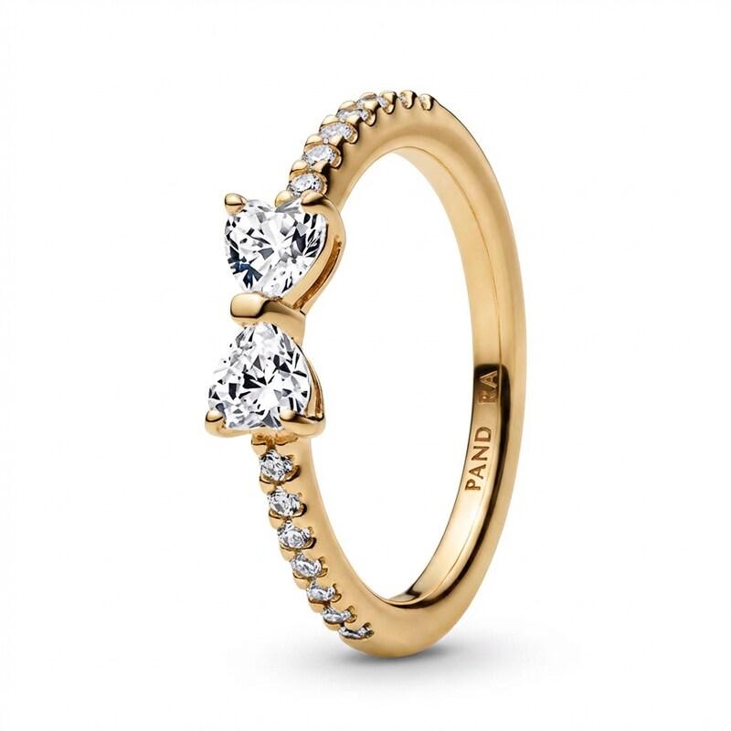 Wishbone Two-Stone Ring