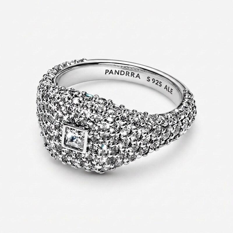 Crystal Pavé Eternity Ring