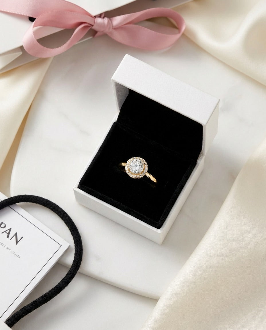 Pearl Halo Ring