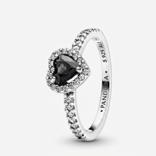 Black Heart Pavé Ring