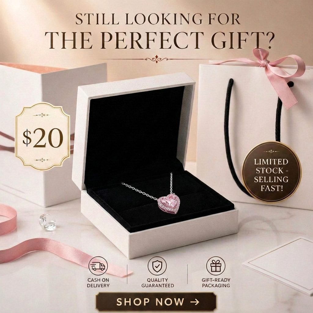Pink Heart Necklace