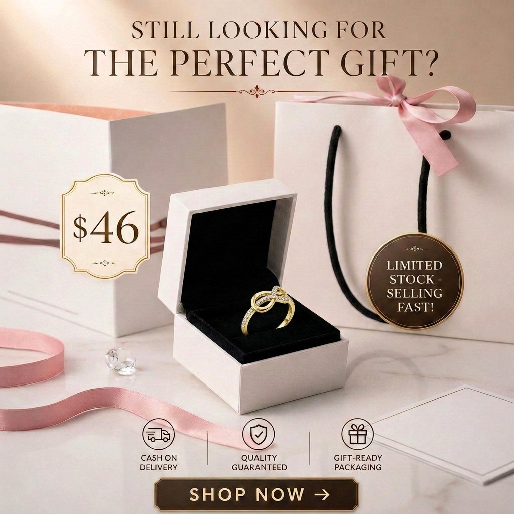 Rose Gold Infinity Knot Ring